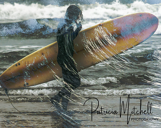 Surfer in Waves